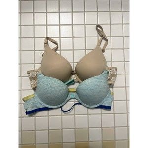 34A VS and Maidenform pushup bra bundle
